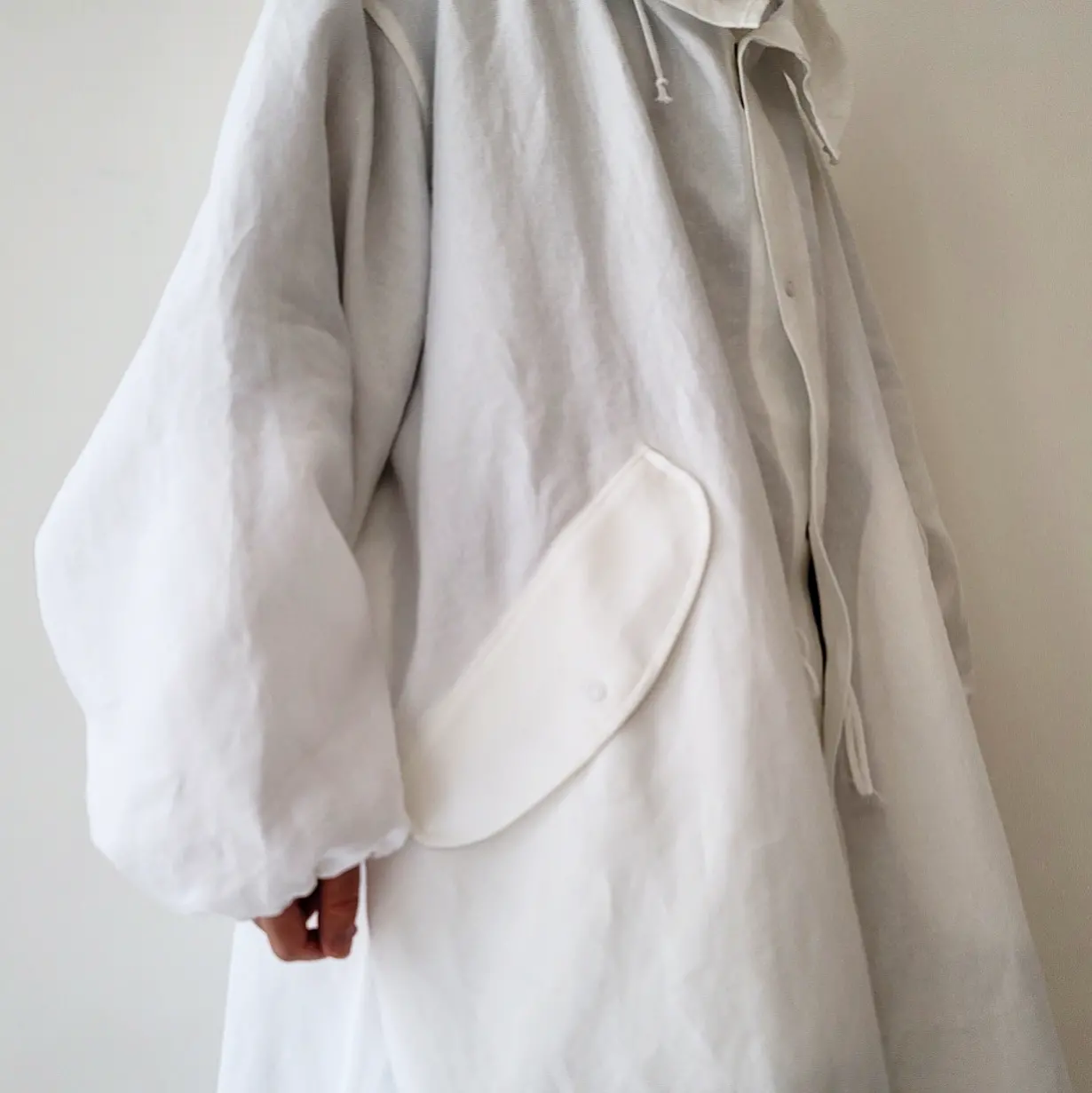 Hyper Big Irish Linen Snow Parka