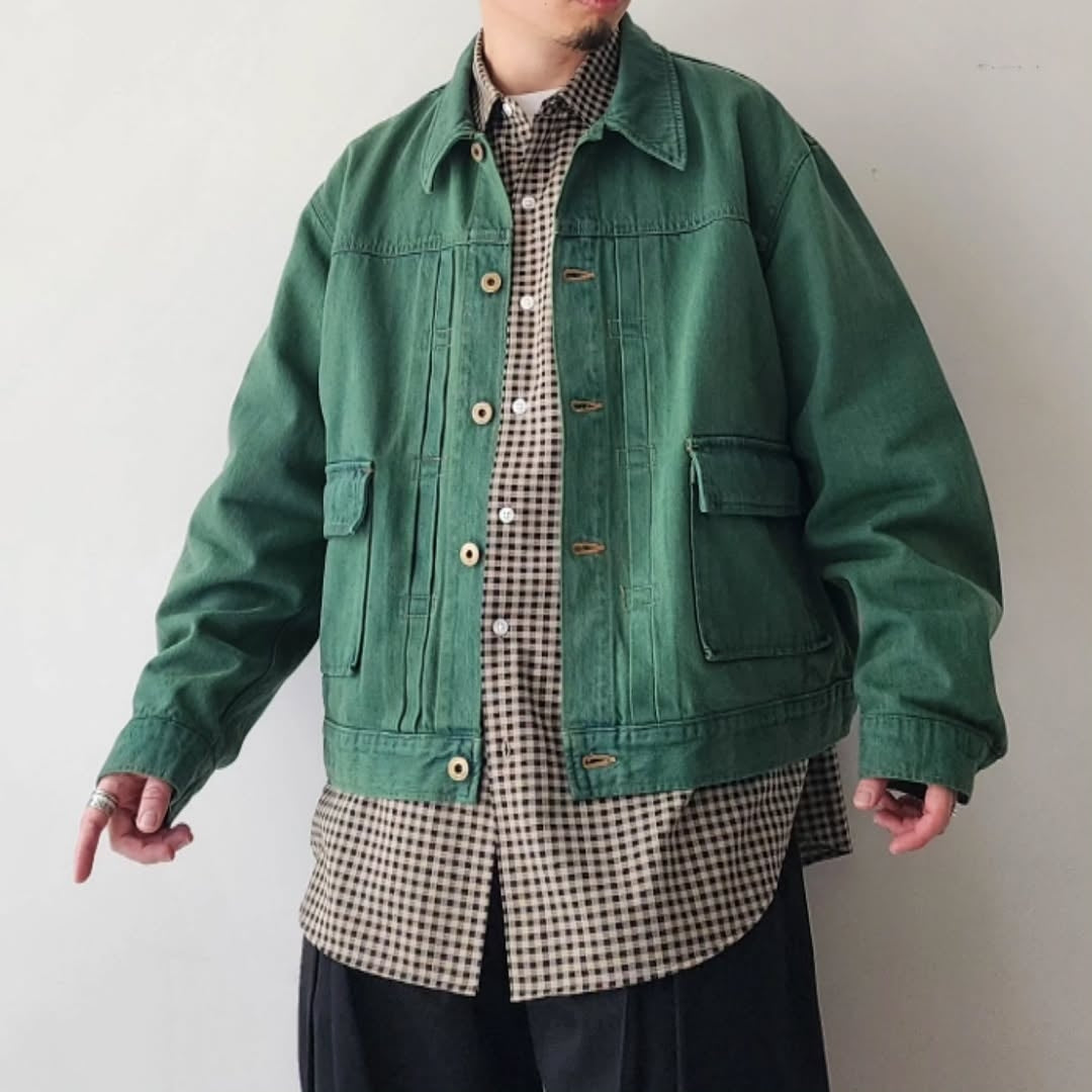 DISCOVERED / Color Dye Denim Blouson