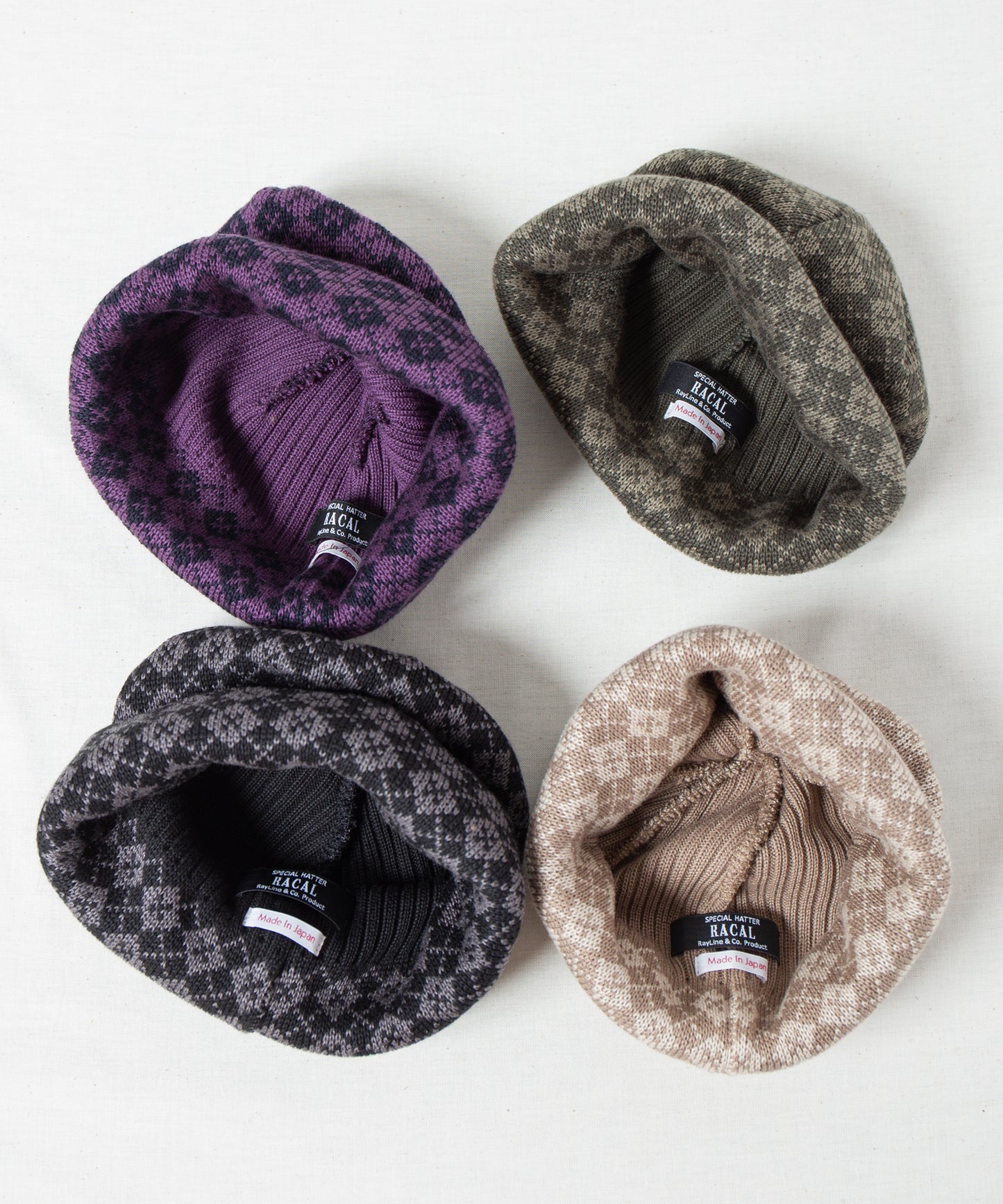 Argyle Rool Knit Cap