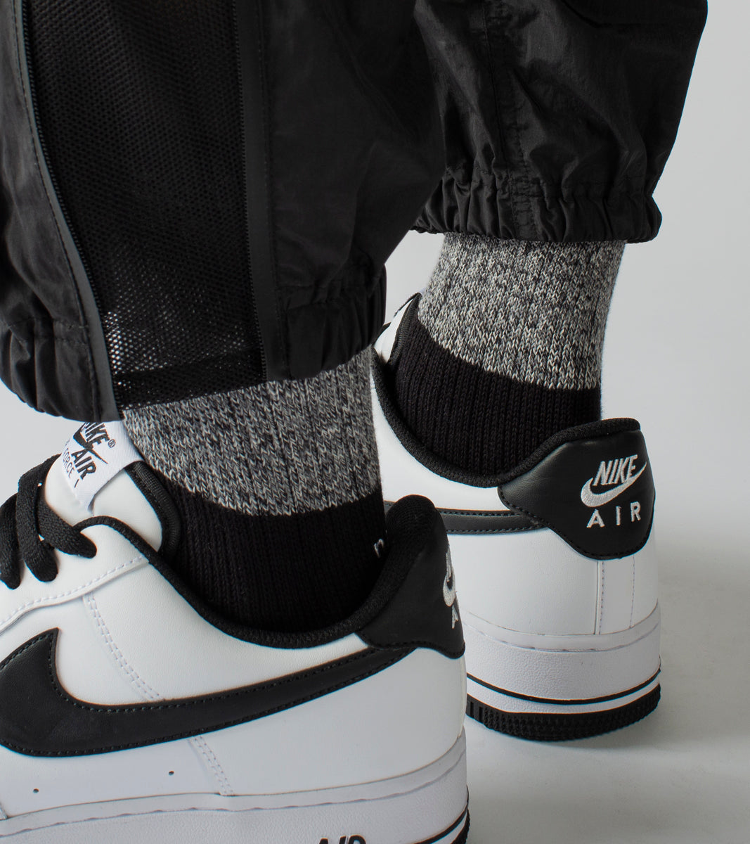 Hybrid Black - Melange Parallel Socks