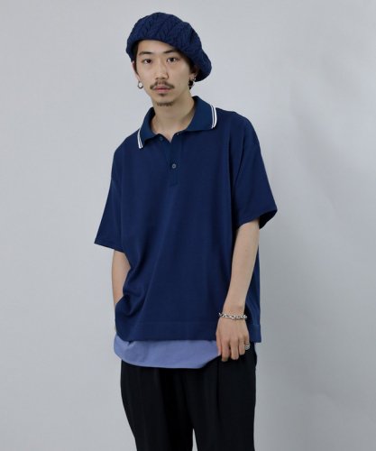 12GG Combination Polo Knit