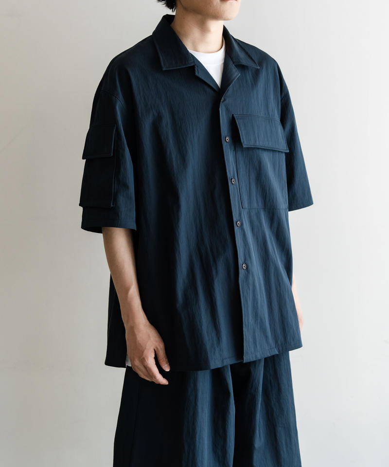 Multi Pocket Half Sleeve Shirts (Navy)
