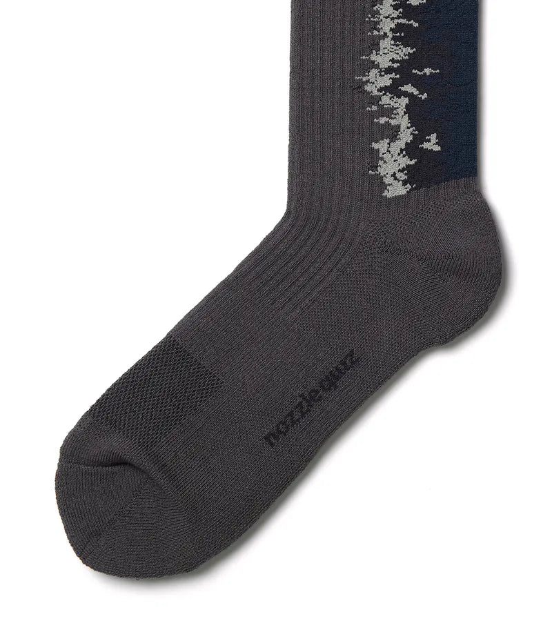NOZZLEQUIZ / Gradient Phntm - LANDING Midcalf socks
