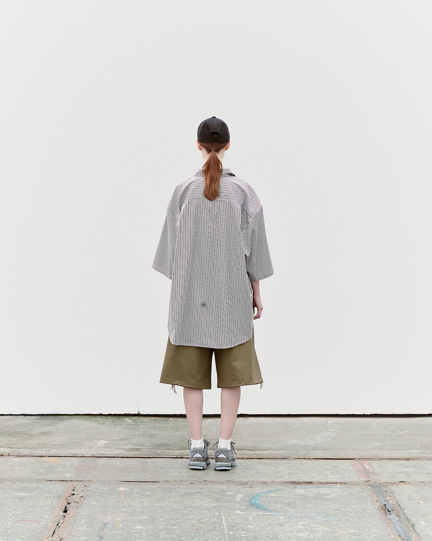 Oversized Stripe Cotton Collar Shirt (RyoTakashima x Tree And Branch)