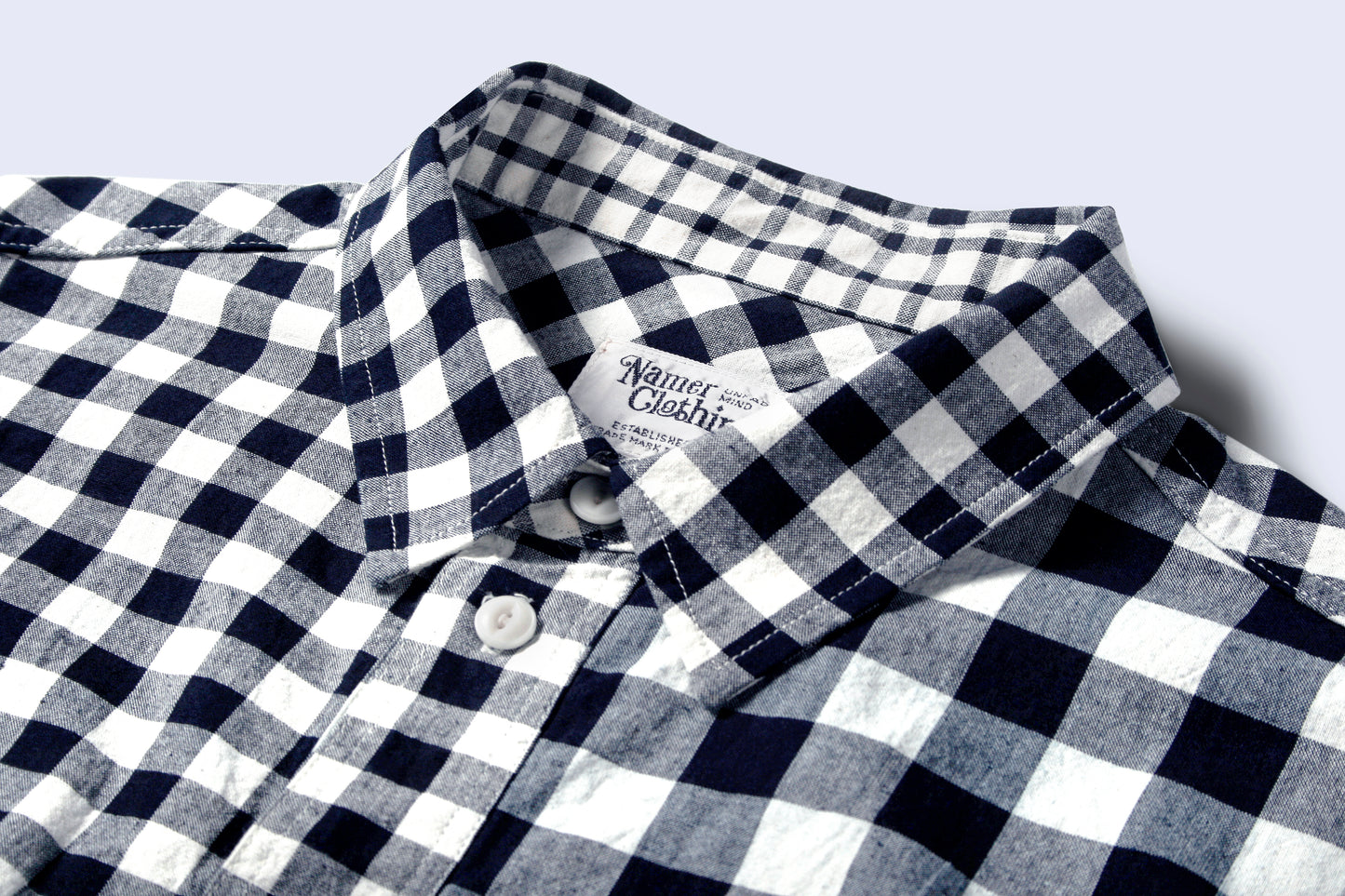 Bluer Check Mix Shirts Navy