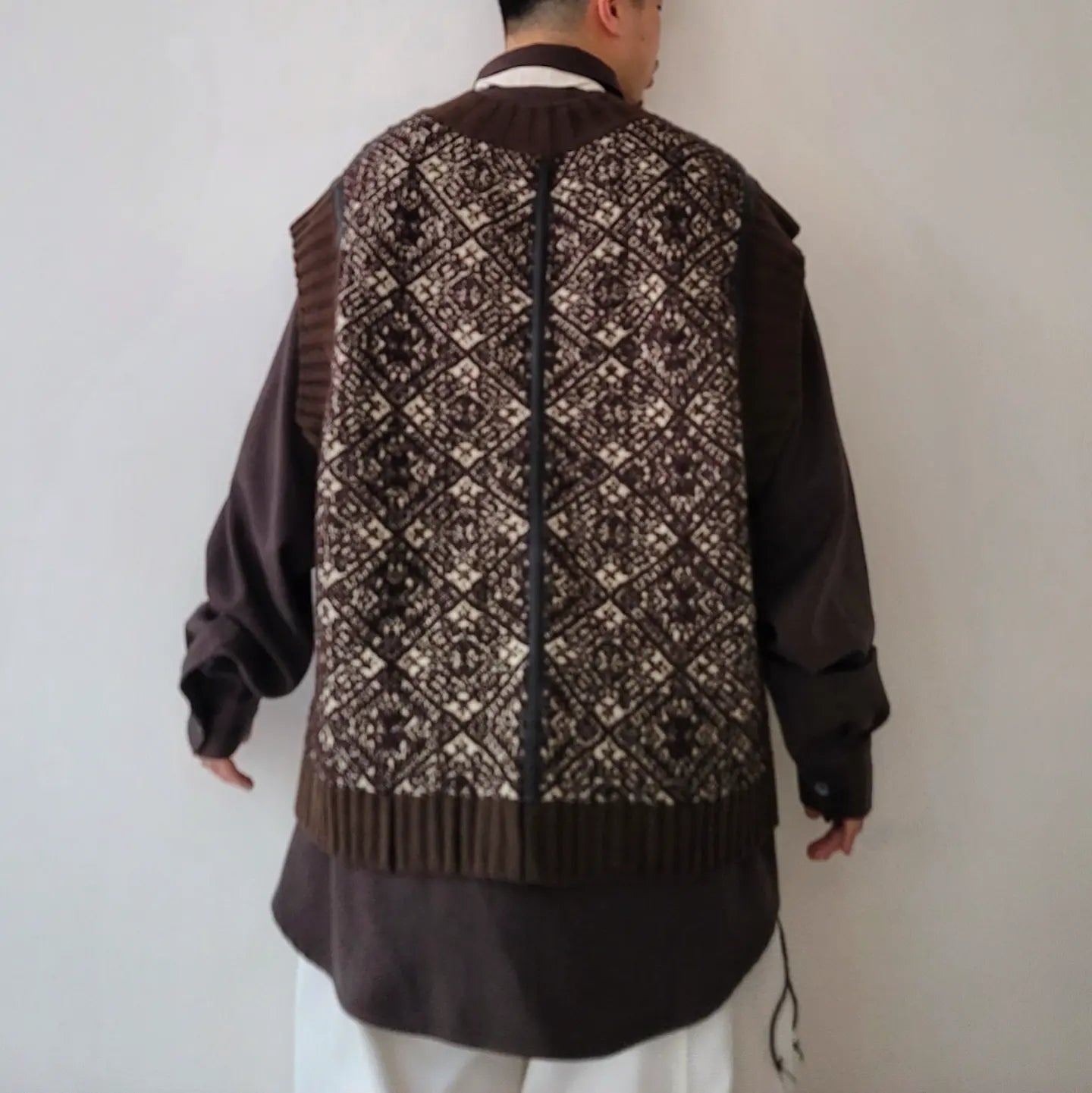 5G Fair Isle Knit Vest