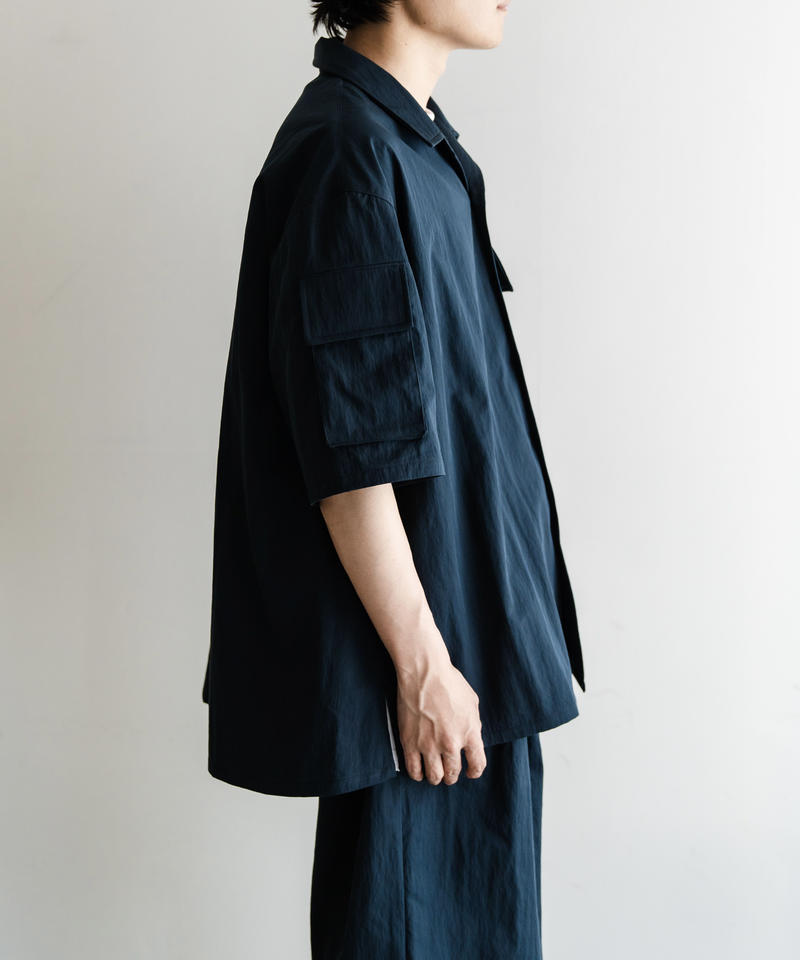 Multi Pocket Half Sleeve Shirts (Navy)