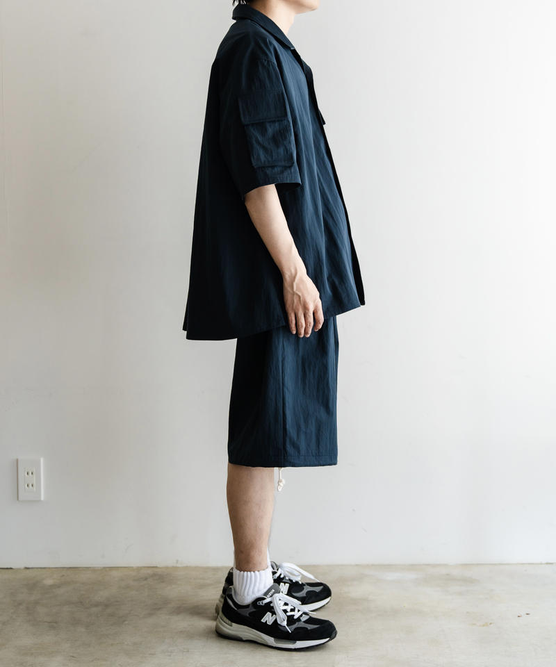 Multi Pocket Half Sleeve Shirts (Navy)