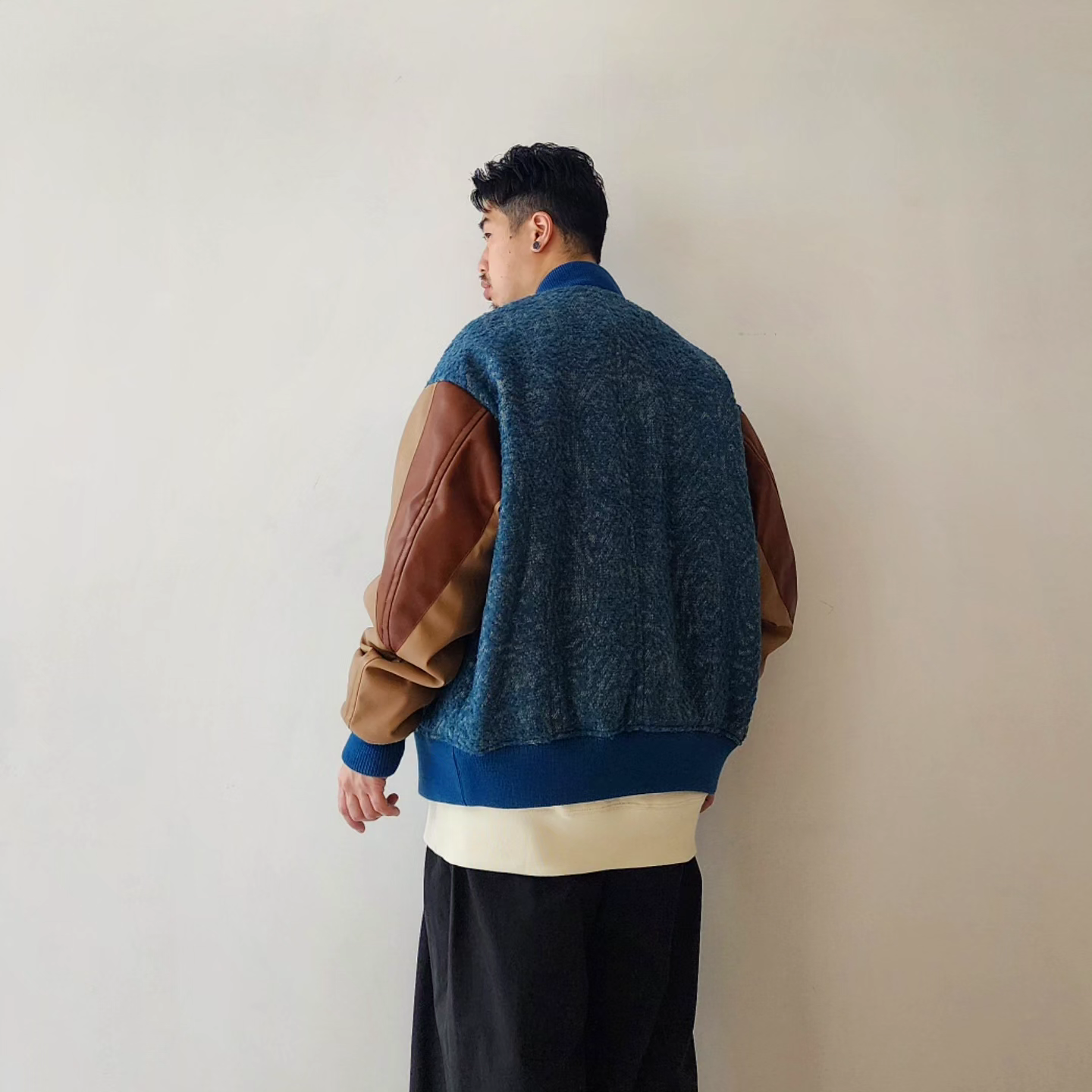 TAUPE / Tweed Jq Stadium Jacket