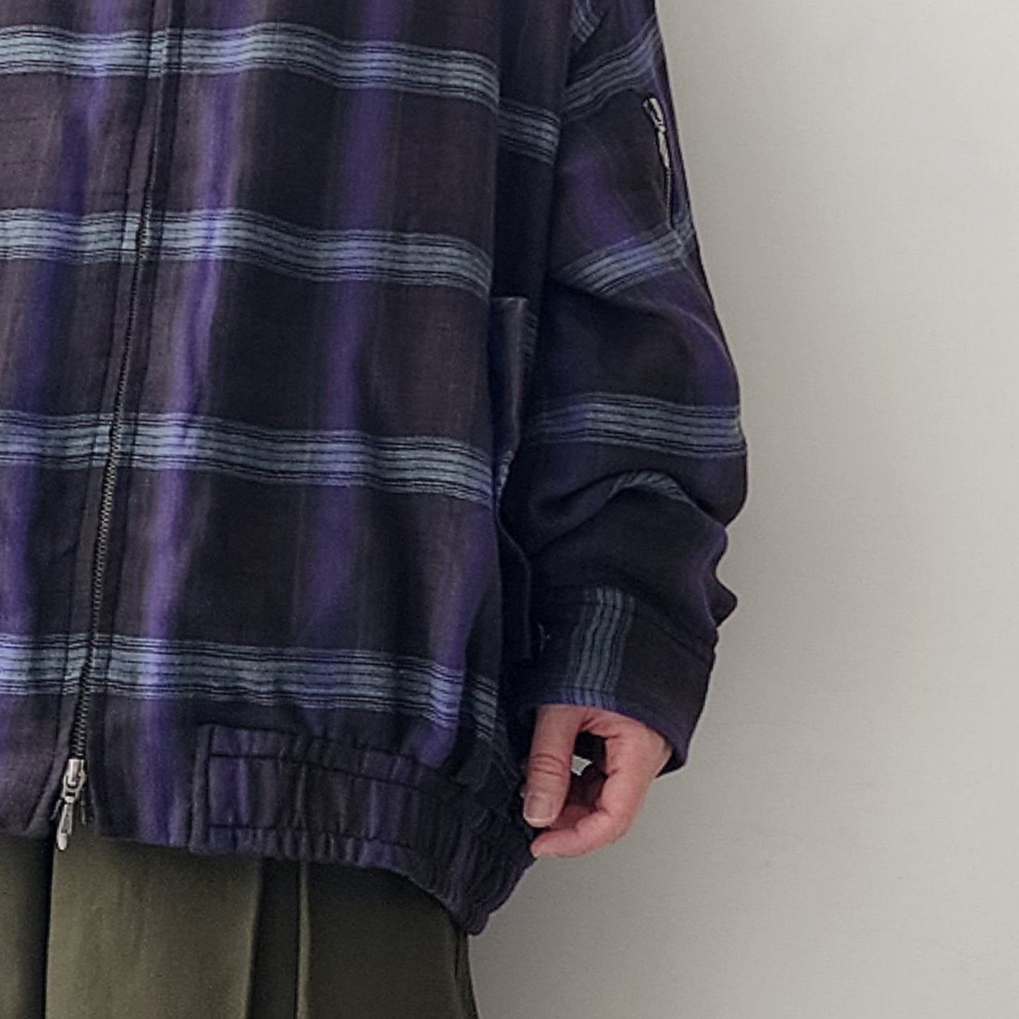 THE JEAN PIERRE / Glitter Plaid Harrington Jacket