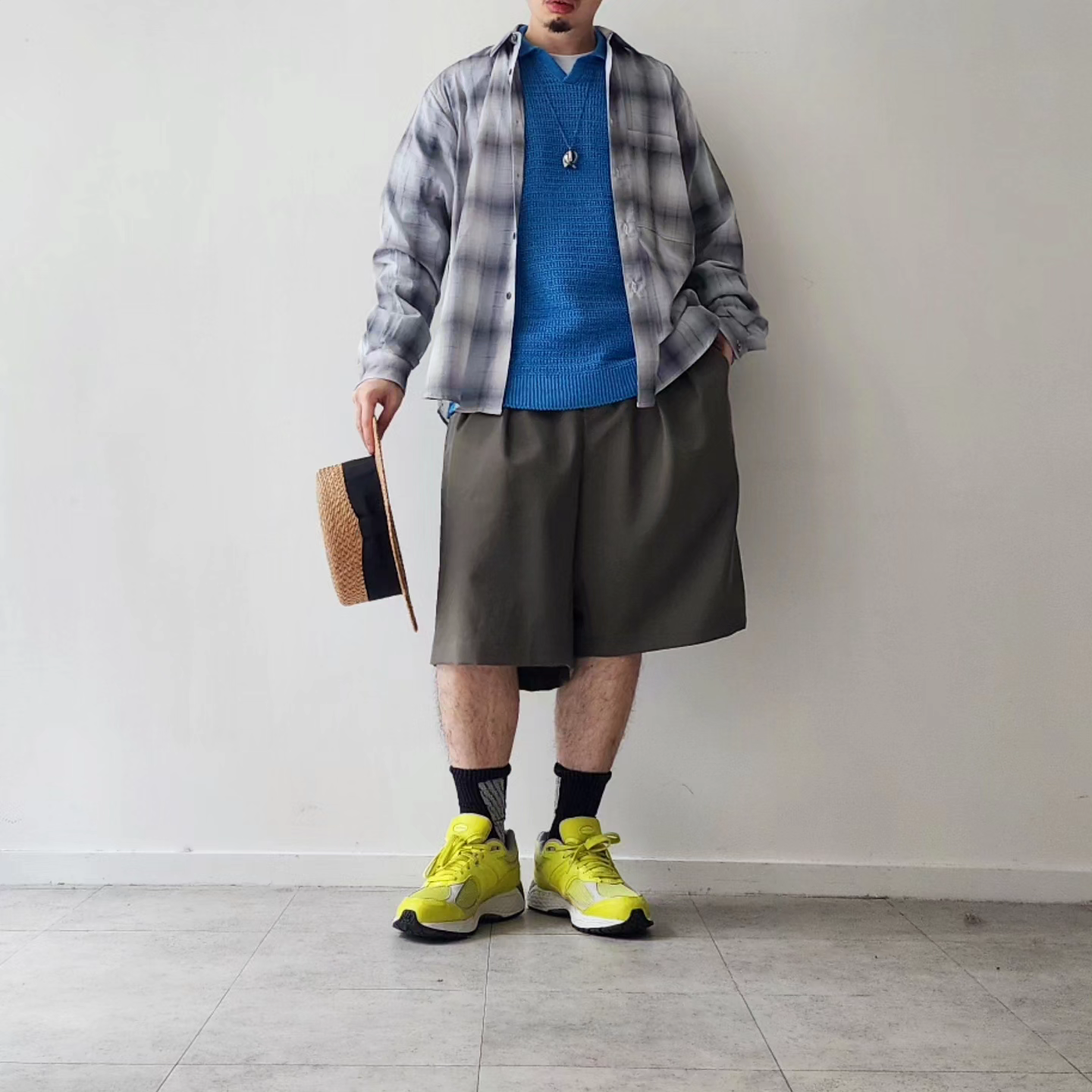 FACTOTUM / Voil Cotton Round Hem Shirt