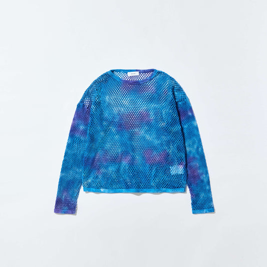 WELLDER / Tie Dye Big Mesh Long Sleeve