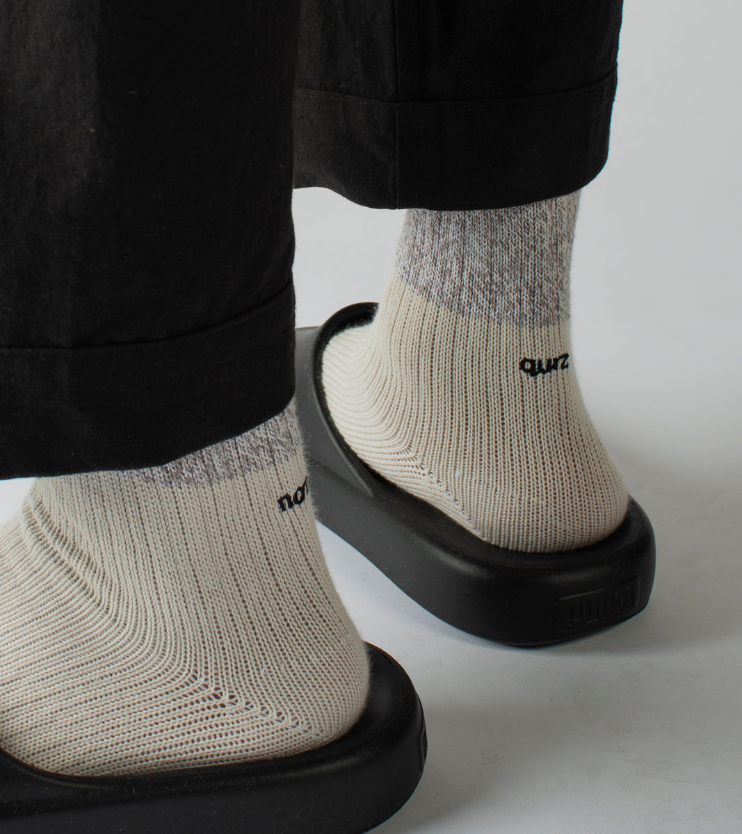 Hybrid Beige - Melange Parallel Socks