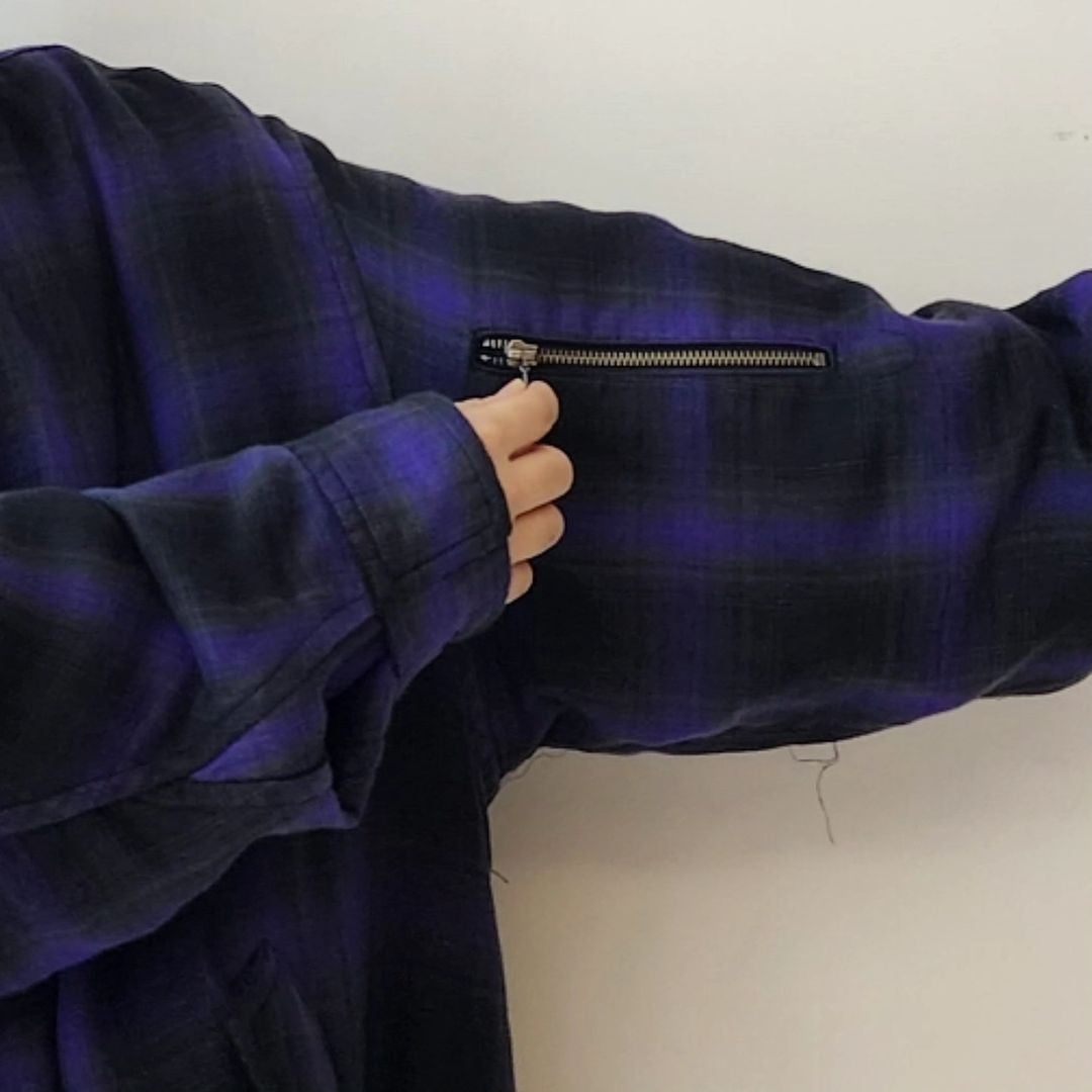 THE JEAN PIERRE / Glitter Plaid Harrington Jacket