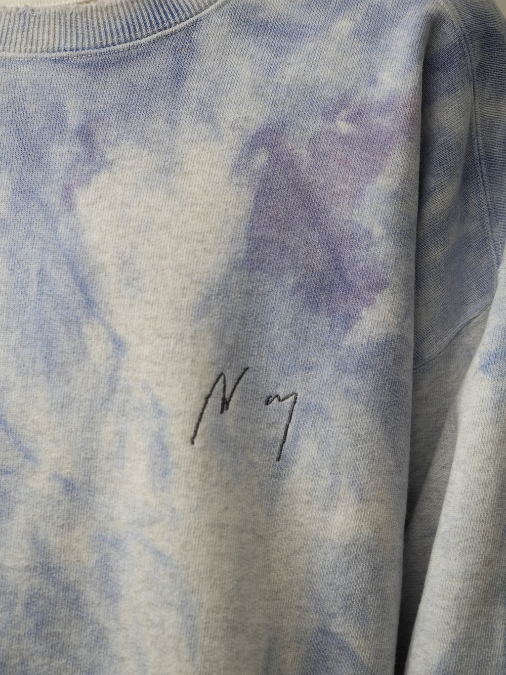 ANCELLM / Marbling Sweat Shirt