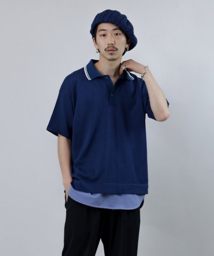 12GG Combination Polo Knit