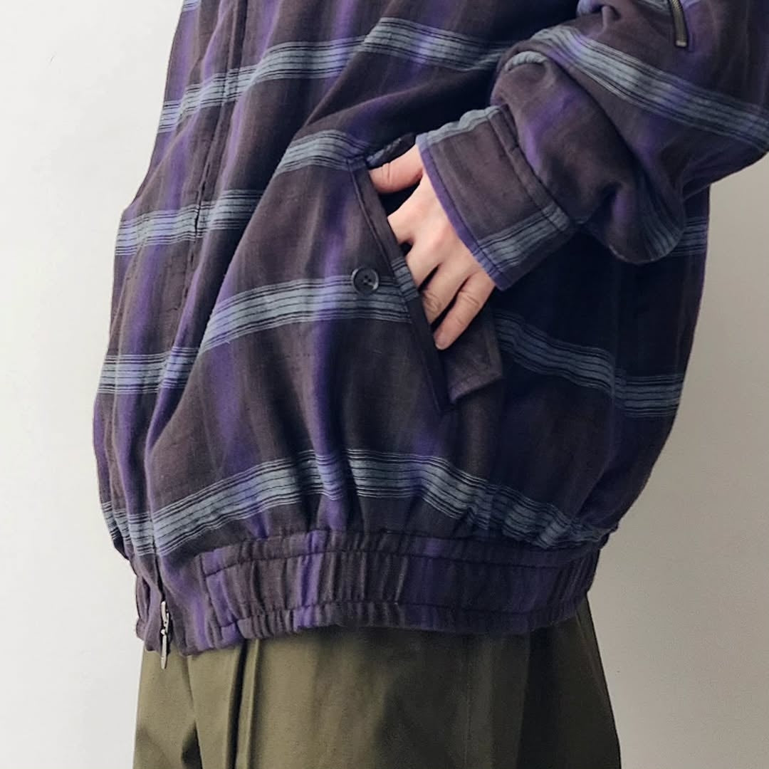 THE JEAN PIERRE / Glitter Plaid Harrington Jacket