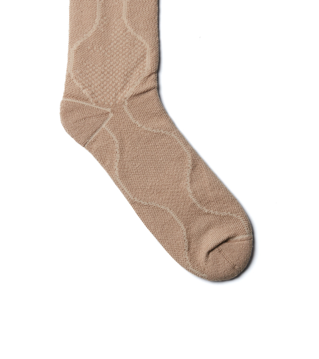 Quilted Brn - Digit No. casual cuff socks