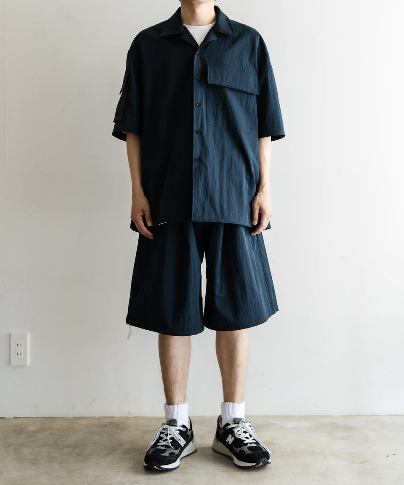 Multi Pocket Half Sleeve Shirts (Navy)