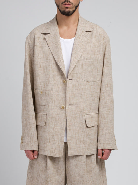Mocha Brown Raqi Casual Jacket