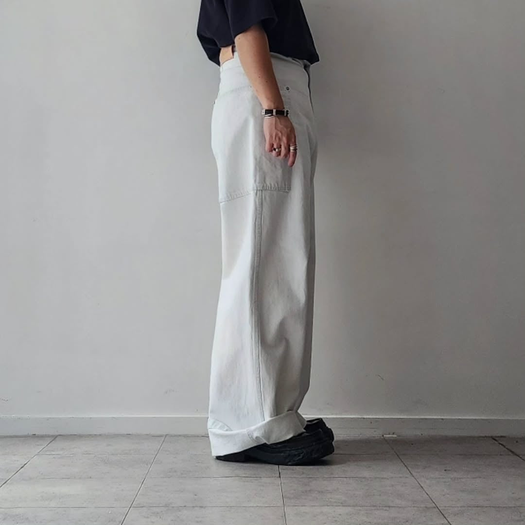 NOMAT / Side Pocket Pants (Paint x Extreme Bleach)