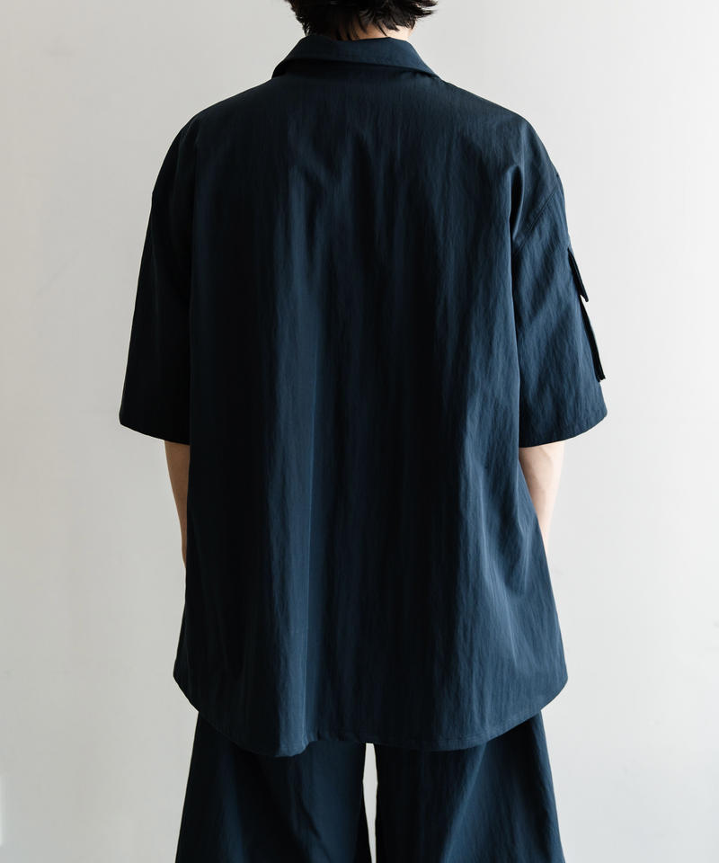 Multi Pocket Half Sleeve Shirts (Navy)