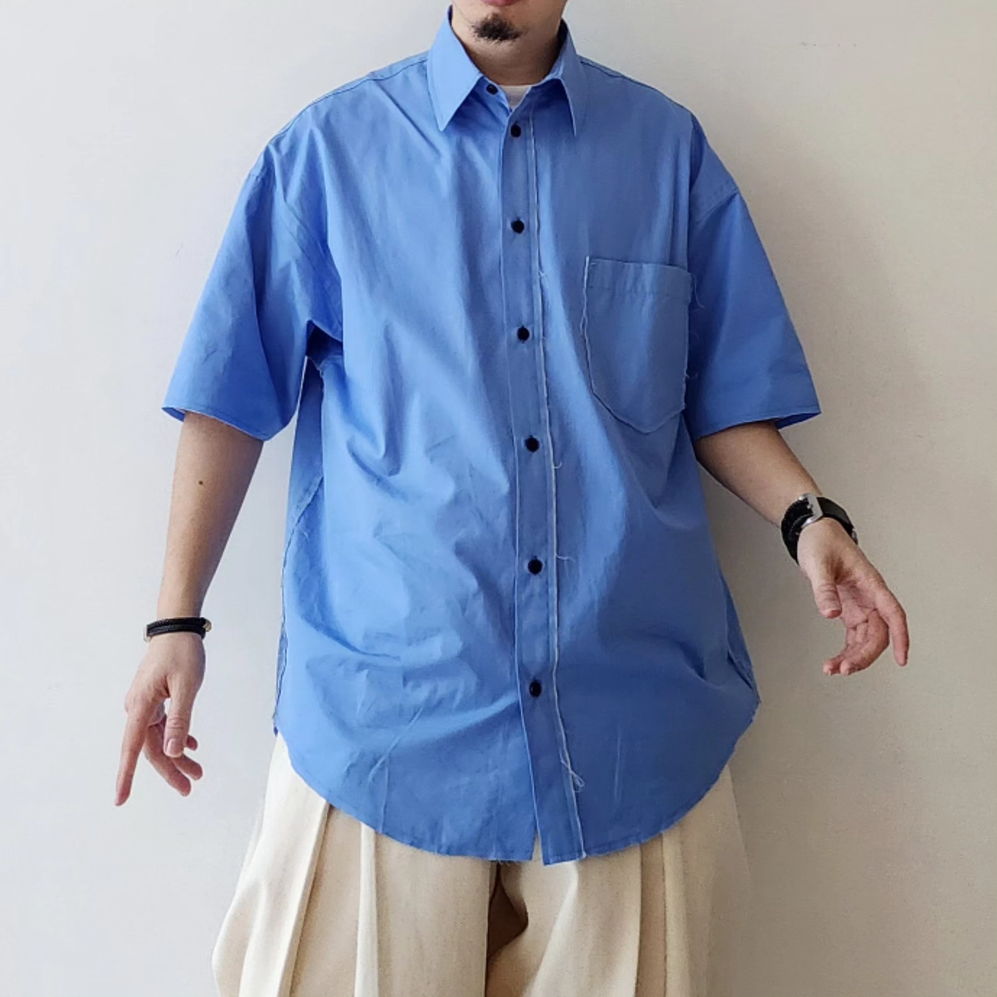 CODA / Blue Thomas Mason Poplin Deviation Shirt