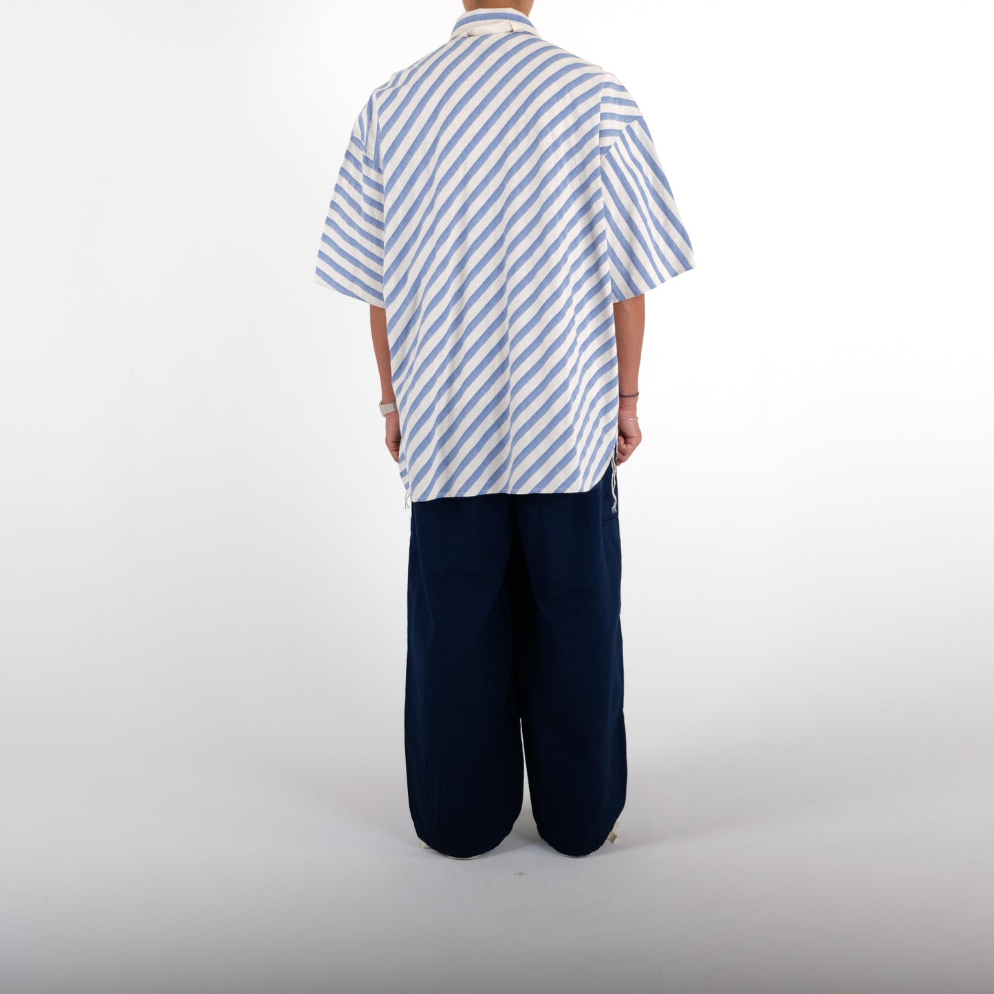 Blue Stripes Bohemian Beach Shirt