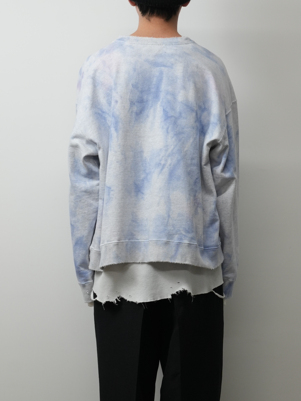 ANCELLM / Marbling Sweat Shirt