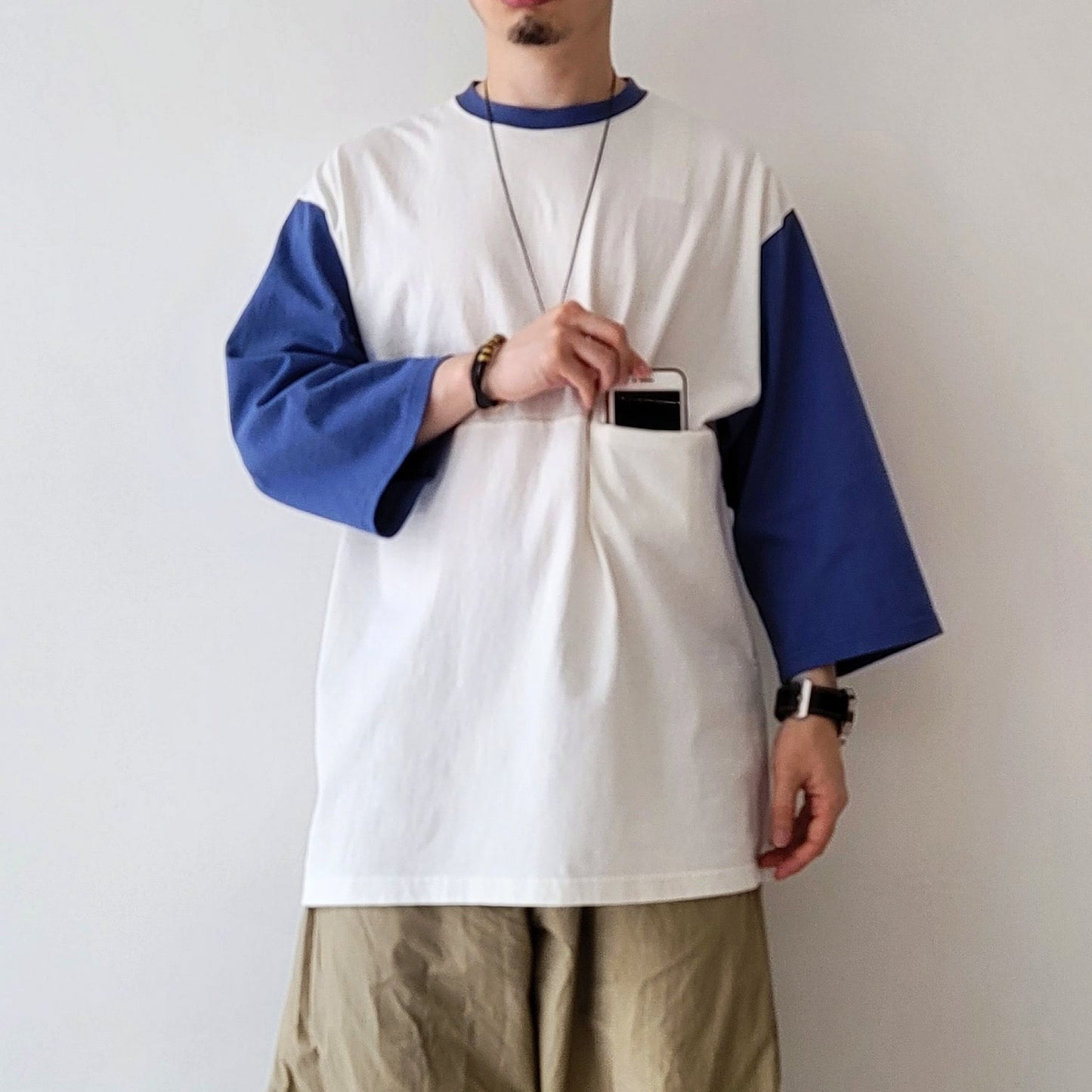 Yururi Tee 3/4 2 TONE