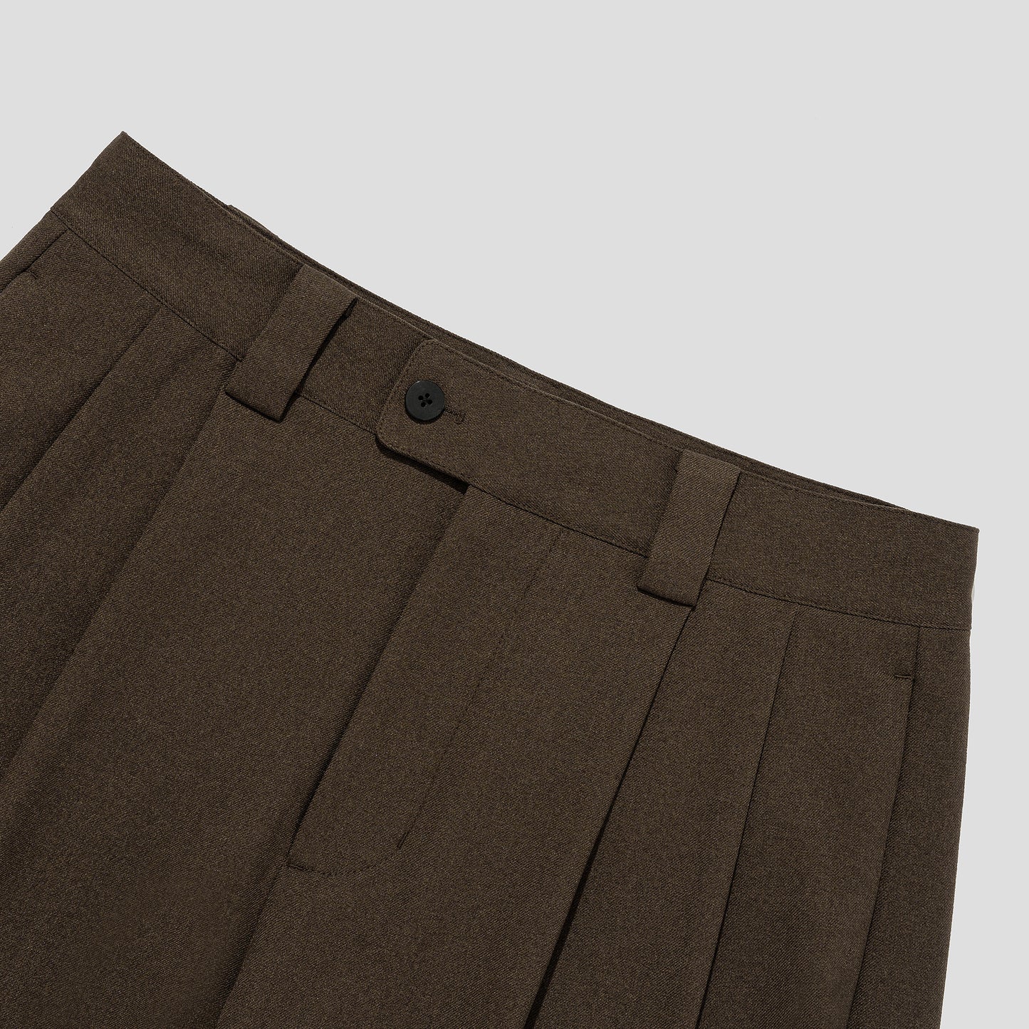 MERELY MADE / Melange Brown Merely Premium Safari Wide Shorts