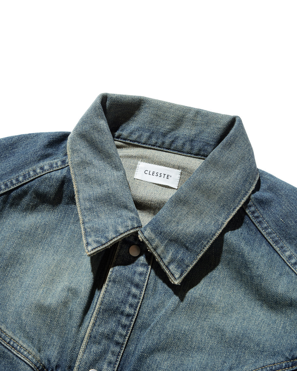 CLESSTE / Vintage Dyed Selvedge Denim Future Trucker Jacket