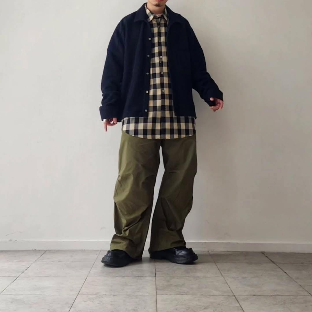 ANCELLM / Cut Stripe Shirt