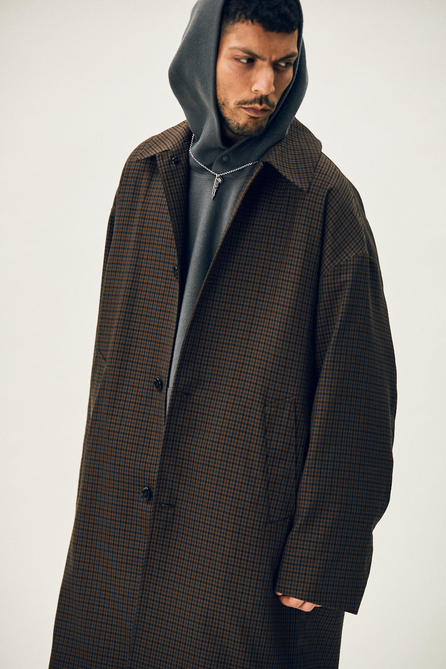 Chocolate Check Merely Premium Dual Mode Coat