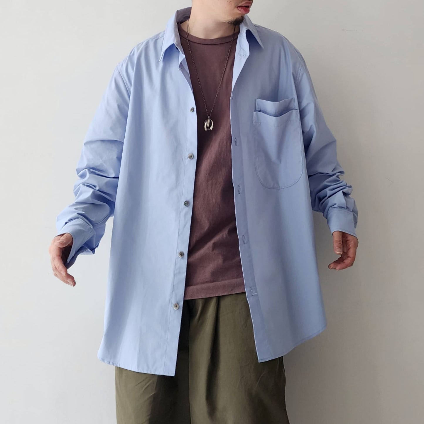 TREE AND BRANCH / Oversized Side Slit Shirket