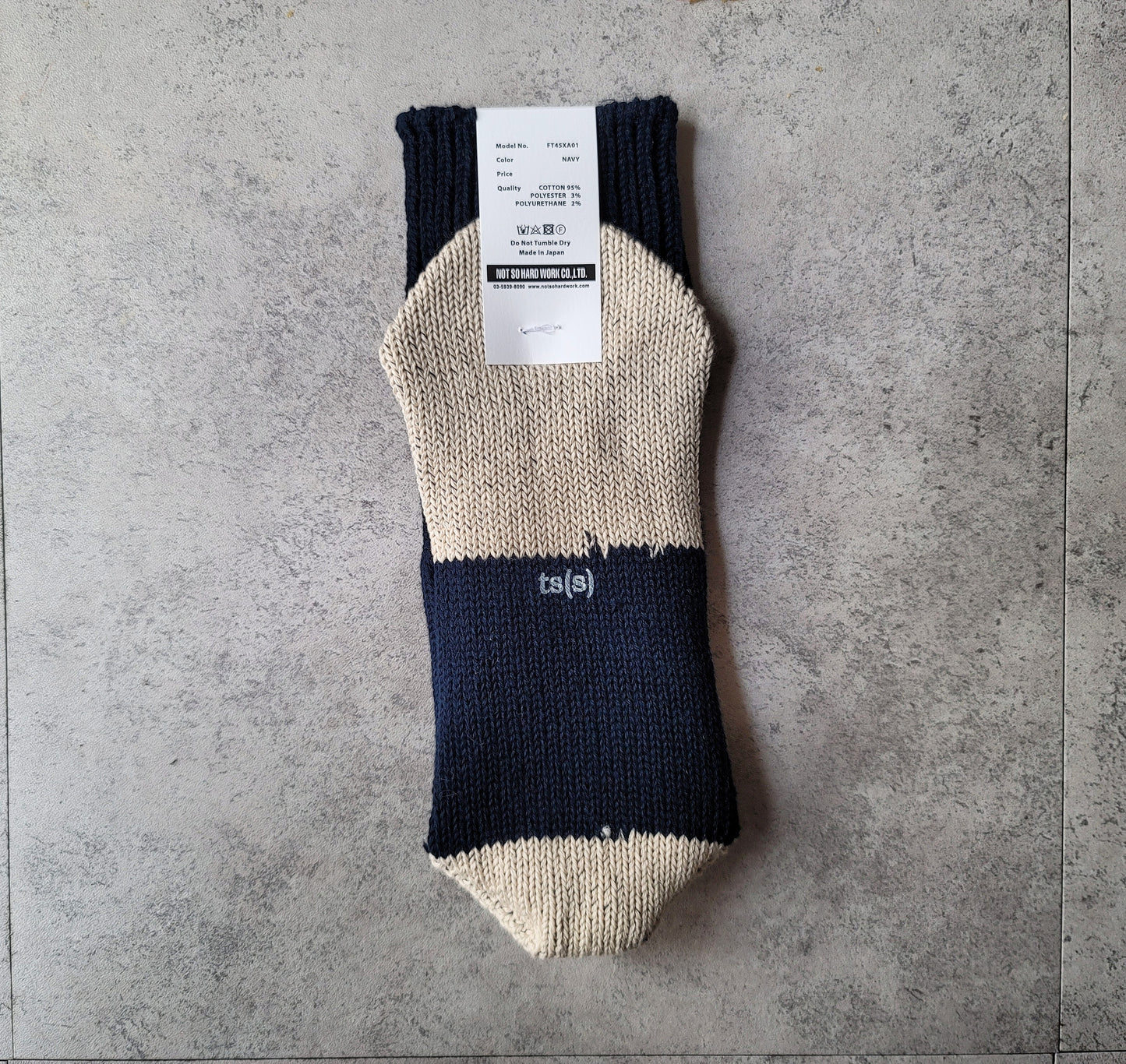 Unpaired Cotton Rib Sock