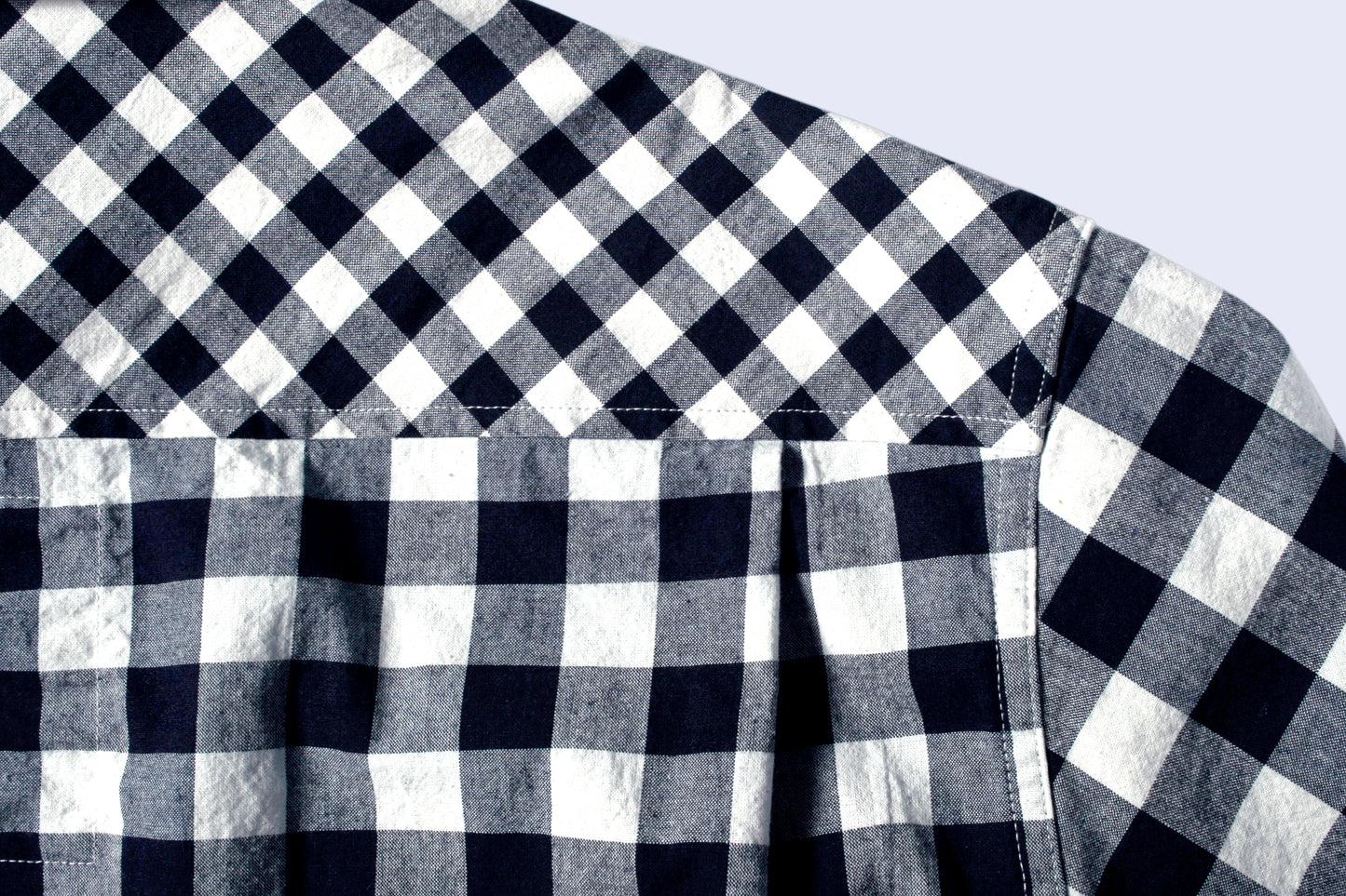 Bluer Check Mix Shirts Navy