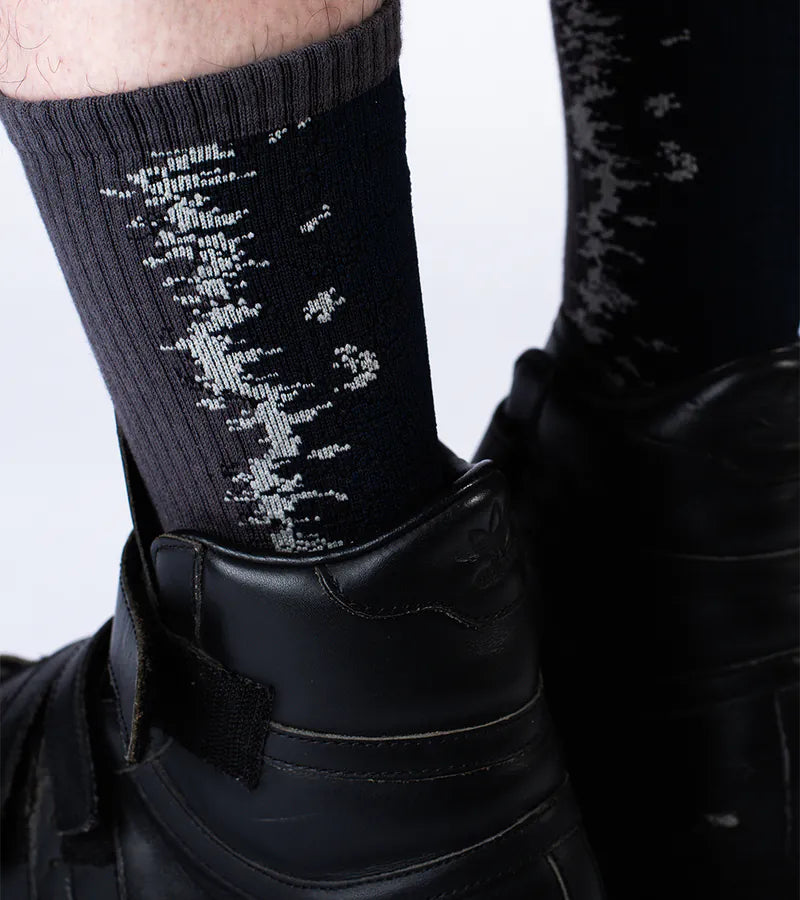 NOZZLEQUIZ / Gradient Phntm - LANDING Midcalf socks