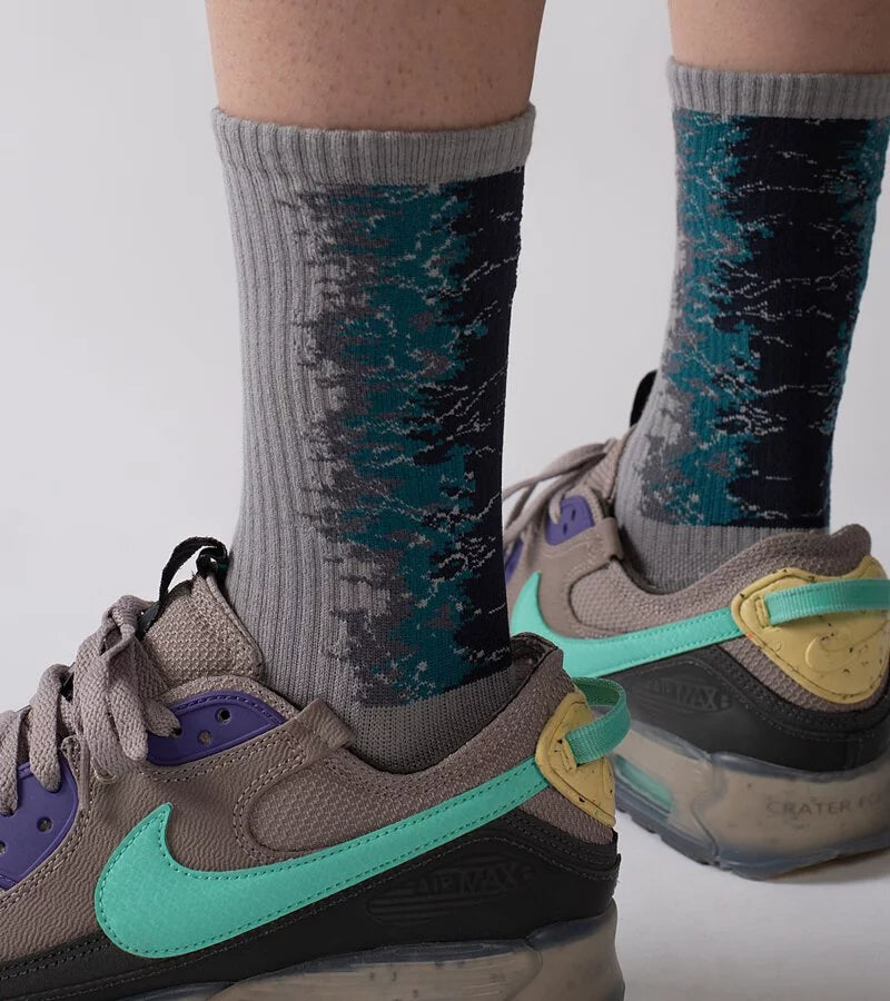 Gradient Cyan - LANDING Midcalf socks