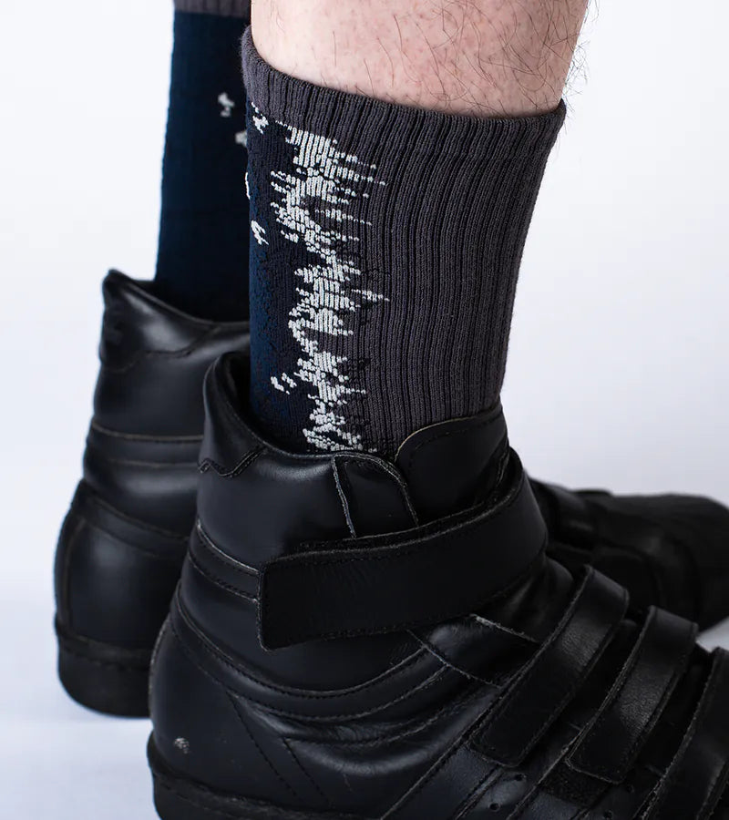 NOZZLEQUIZ / Gradient Phntm - LANDING Midcalf socks