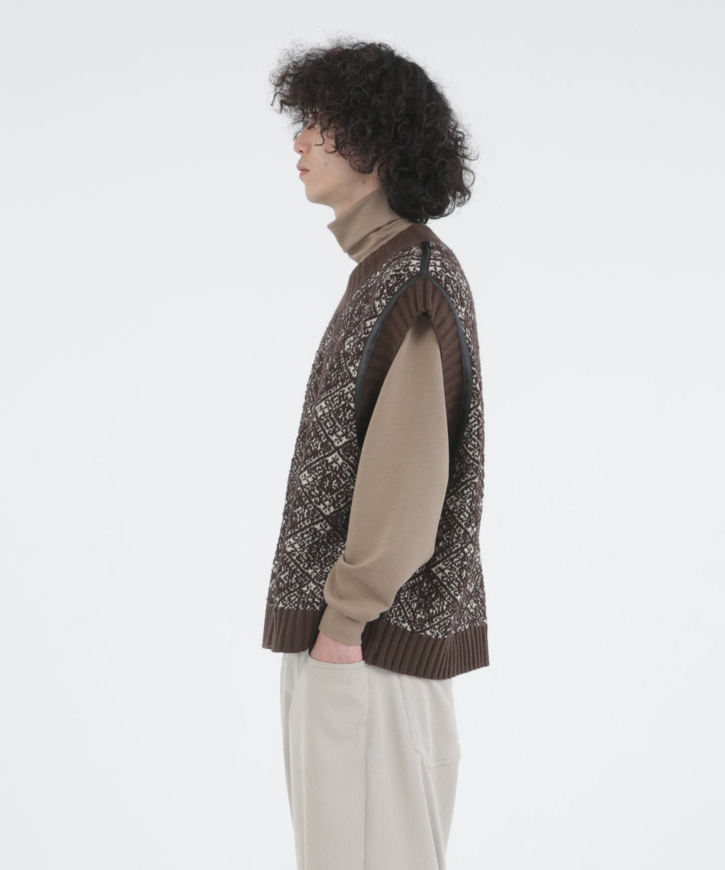 5G Fair Isle Knit Vest