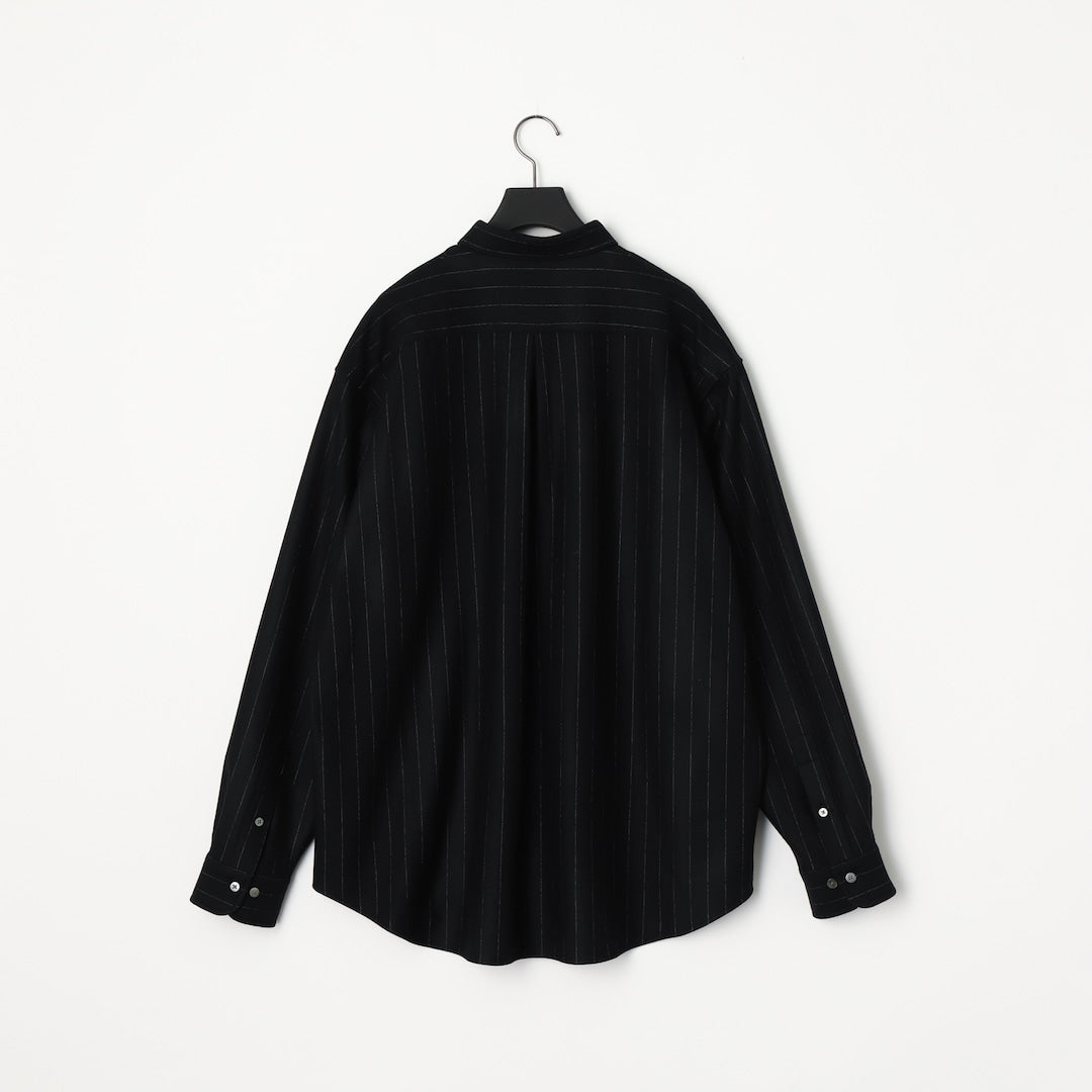 KANEMASA PHIL / 36G Ideal Wool Stripe Shirt