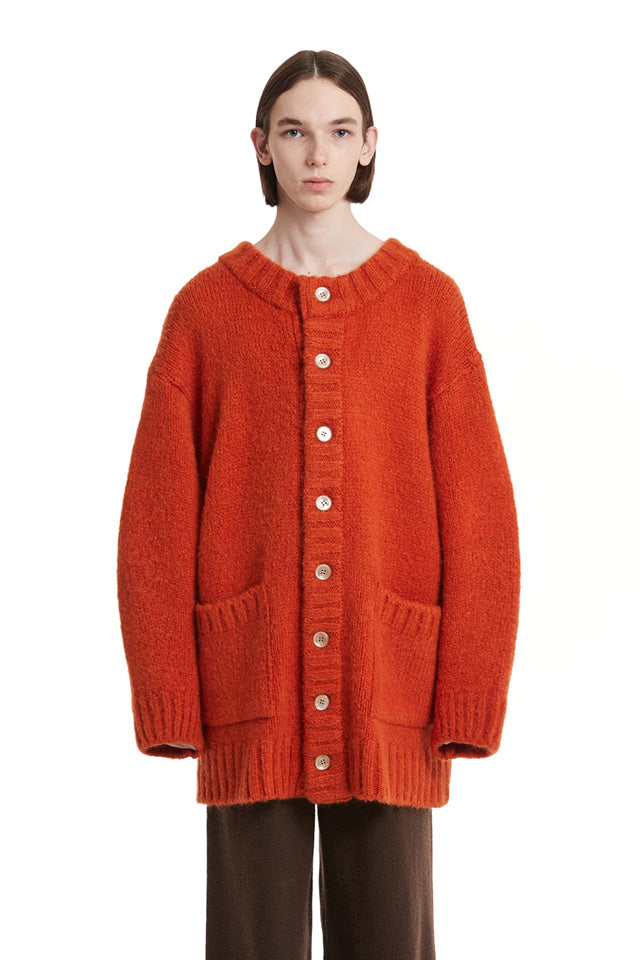 Ballooned Sleeves Cardigan Jacket