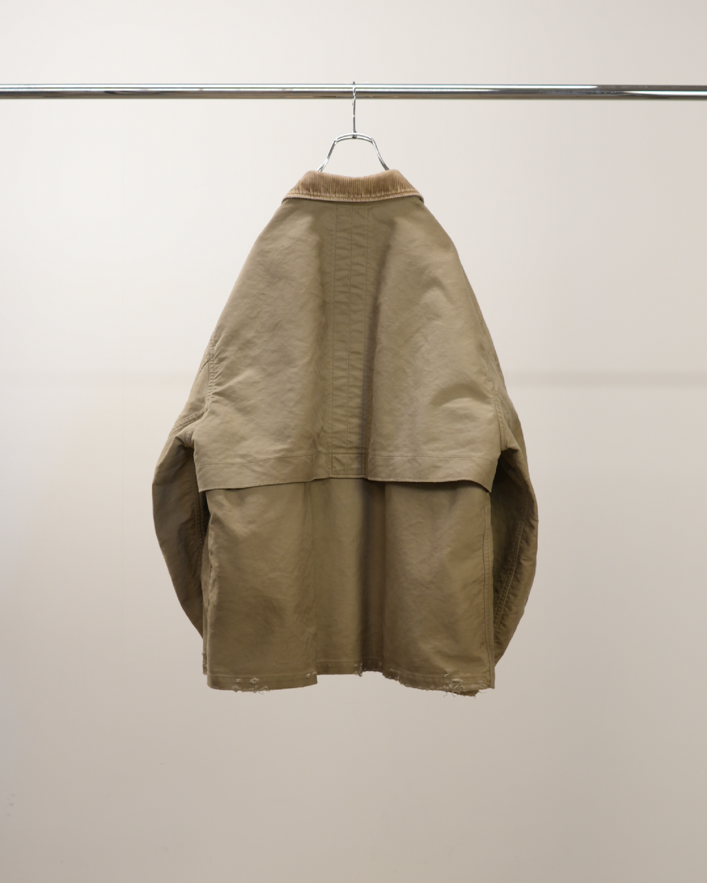 ANCELLM / Moleskin Work Jacket (Beige)