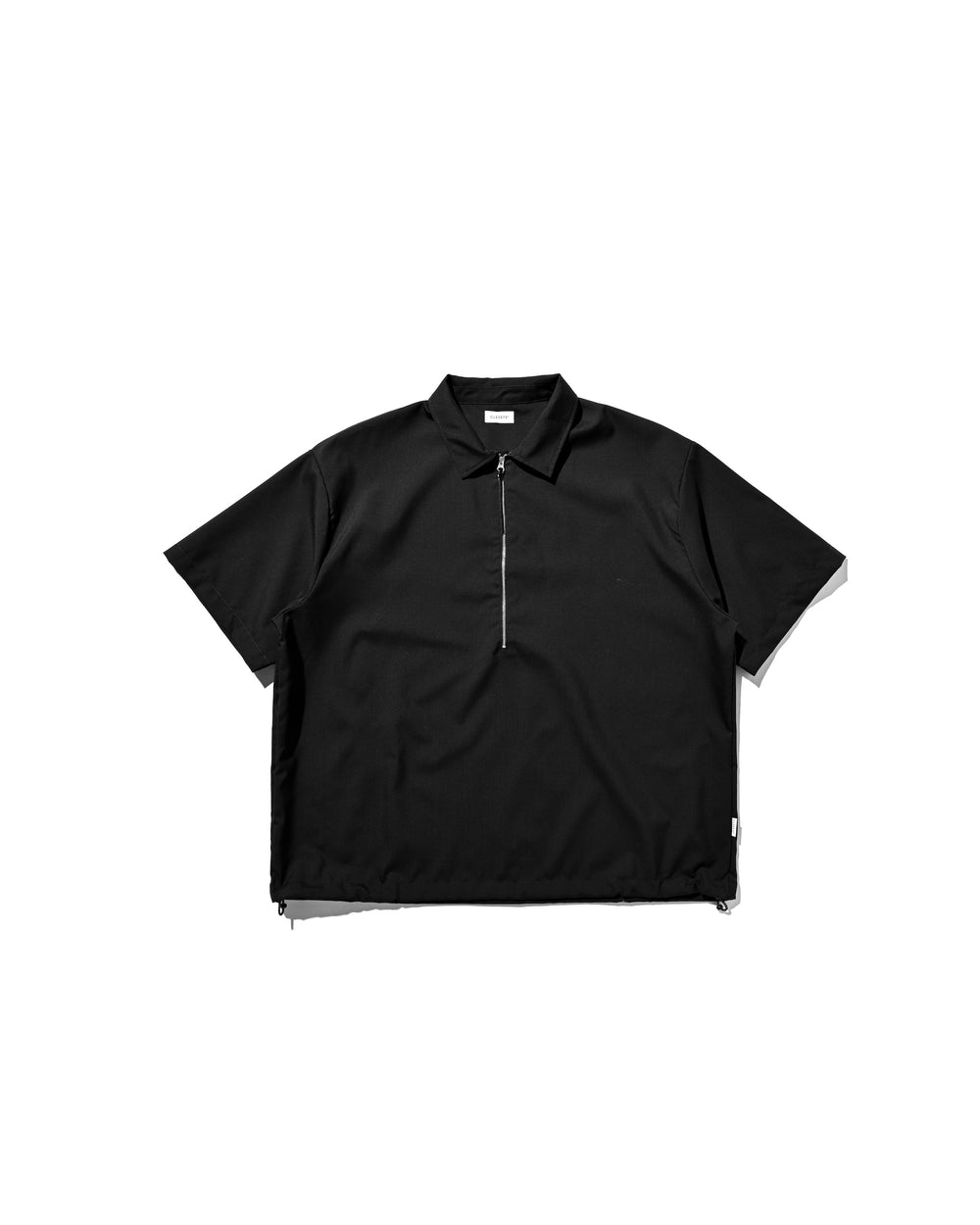 CLESSTE / Tropical Wool City S/S Half Zip Shirt (Black)