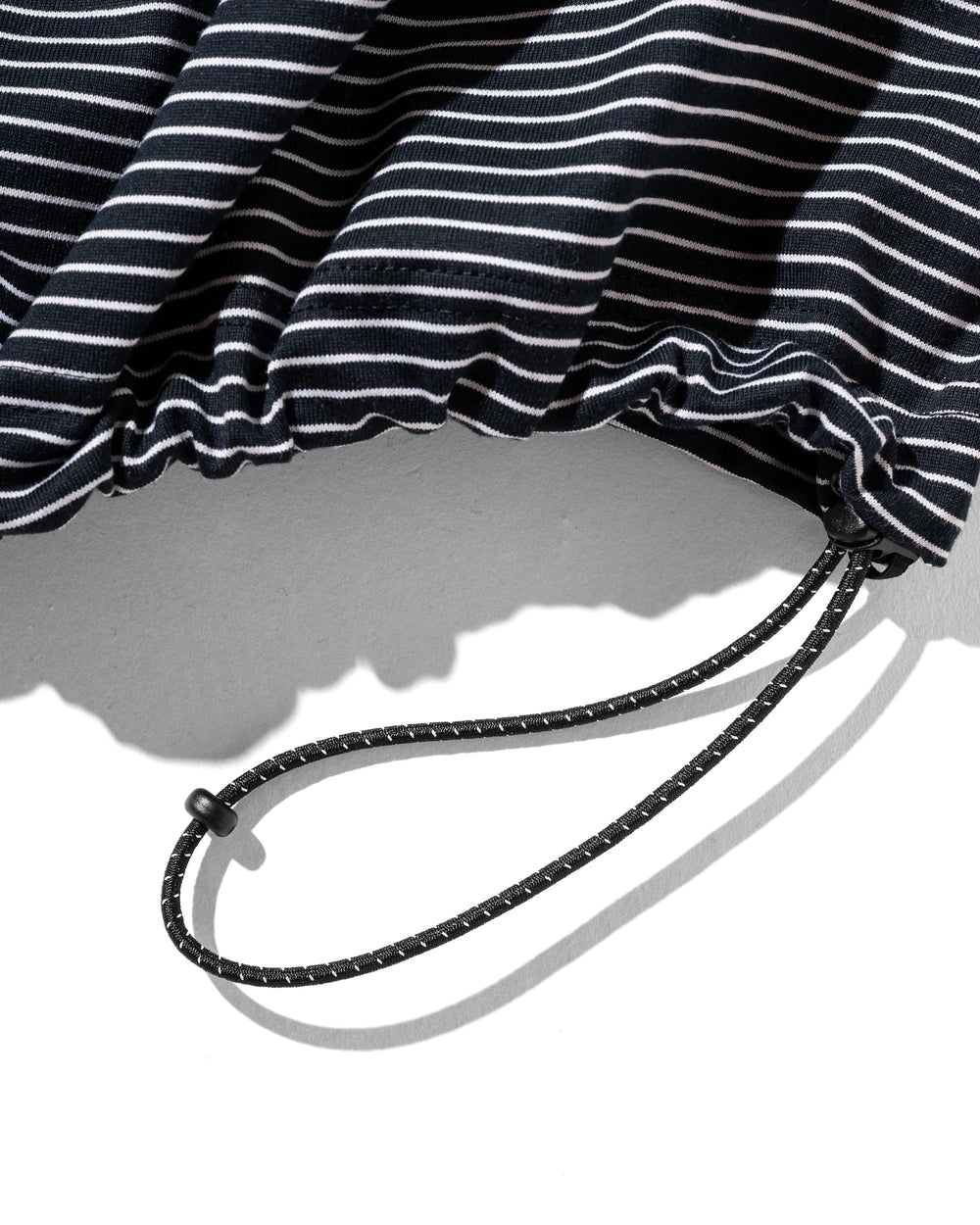 CLESSTE / 'C' Striped Massive T-Shirt With Drawstrings (Navy x White)