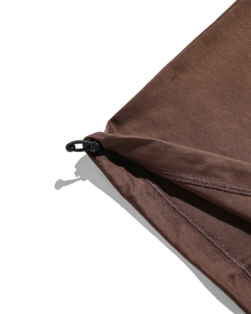 CLESSTE / Bubble Logo Print Massive T-Shirt With Drawstrings (Brown)