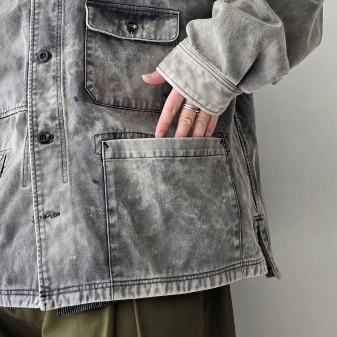 ANCELLM / Chino Shirt Jacket (Black)
