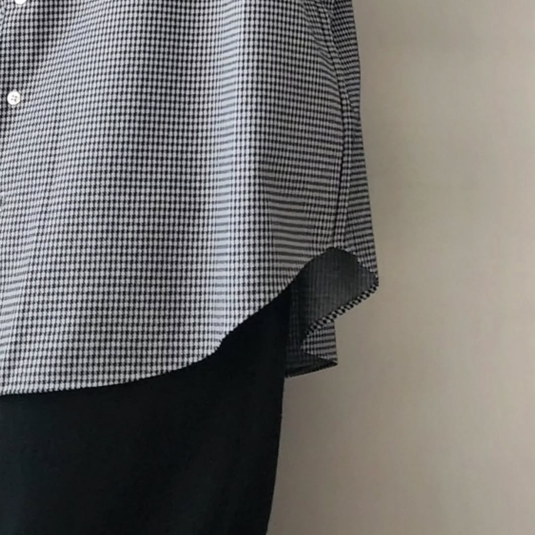 KANEMASA PHIL / 36G Atmosphere Check Shirt (Gingham White)