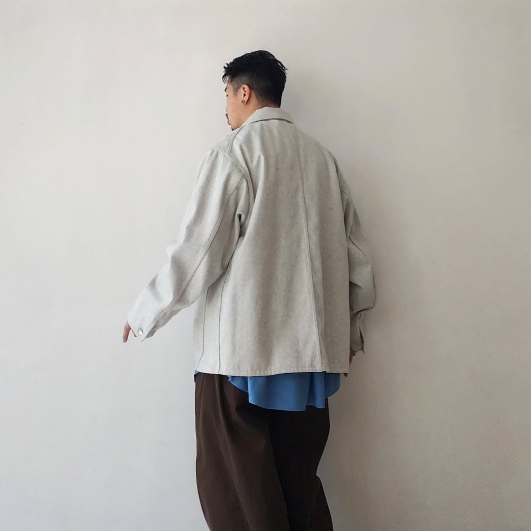 BLANC YM / Recycling Cotton Denim Coverall